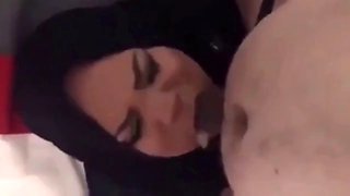 Muslim hijabers sucking circumcised cocks