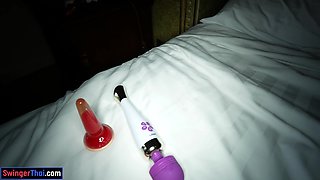 Thai wife enjoys it with white husband