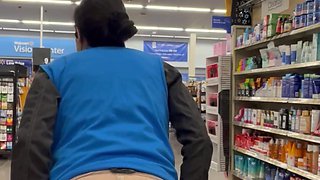 Walmart Wonders: Brunette's Public Tease Compilation
