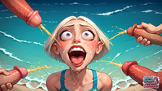 Squirting Penises & Alien Cream: Mind Break Beach Orgasm