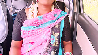 Indian Bhabi Car Sex Secretly Spends Time with Her Husband's Younger Stepbrother by Going on Long Drives