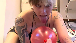 Your Goth GF Indulges Your Balloon Fetish One More Time