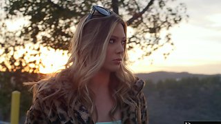 Bra-clad beauties embrace massive members in raw passion