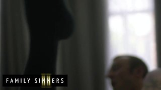 FAMILY SINNERS - Alluring Sis Can’t Fight back Her Stepbrother’s Knead After Their Wild Romp At The Wedding