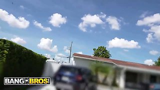 Bangbros - stunning juniper ren’s Tight Pussy grabs hard as she gets pounded and glazed on the bang bus