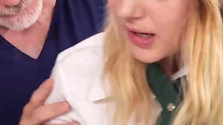 68yo Doc Fills Blonde Cutie's Fertile Hole