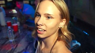 Blonde Babe Ruby Gets Her Pussy Fucked Hard at Bikini Party