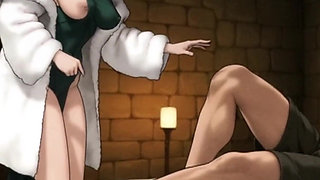 Fubuki Anime Style Hentai Anime Anal Footjob