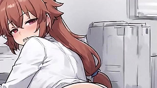 Waifu Amateur Teen POV Office Swimwear Tease & Close-up Boss Blowjob (1m Tease)