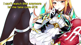 Mythra and Pyra from Xenoblade in manga porn JOI session [Prize winner]