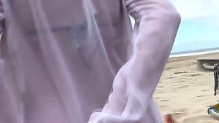 Public Anal Creampie Surprise! Stranger Fucks My Big Booty Outdoor