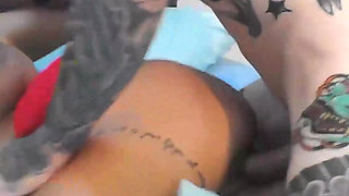 Stepbrothers Butt Fuck Tan Squirting MILF Maddy Black in Crazy Christmas Threesome - Immoral Family 4K