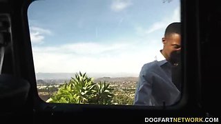 Delilah Day & Jamie Michelle suck and fuck a huge BBC hitchhiker