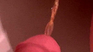 Piss on Her Pussy Lips While Shes Also Peeing on the Toilet