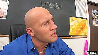 Blonde Student 18+ In Pigtails Fucks Teacher