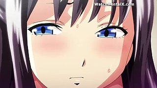 Hentai Anime Girlfriend with Big Natural Tits Wants Sex - Blowjob, Doggystyle & Creampie