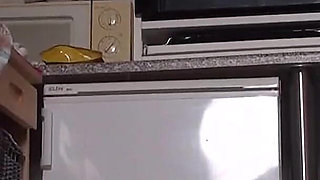 Pissing on her slave before doing laundry