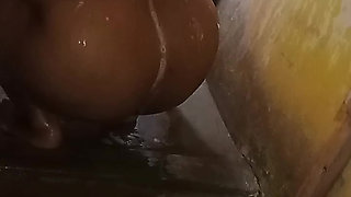 Tamil girl was taking bath in my aunt's bathroom and I secretly took a video