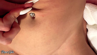 POV Playing with My Belly Button Ring