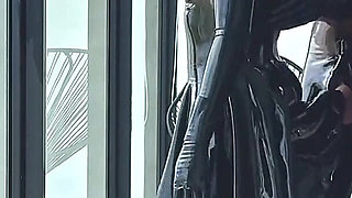 Horny in Latex Enjoying the View - Alex Latex