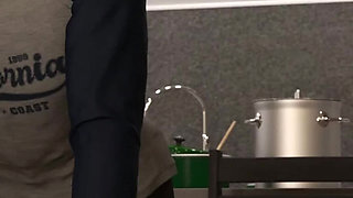 The East Block 26 Kathryn Gave the Old Man Accross the Appartment a Handjob