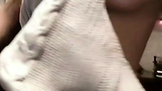 Chubby Brunette Big Boobs Dildo Masturbation