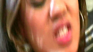 Brunette Babe Fingered Hard to Screaming Orgasm on Couch