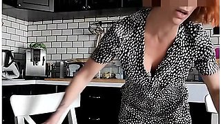Fk2 - Redhead Milf Gets Ass Fucked Plain By Her Young Neighbor On The Kitchen Table
