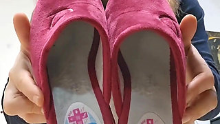 Slippers Modeling and Masturbating, Spanish Slippers