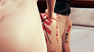 Stepmom with her stepson FEMBOY sissy rich sex - 3D hentai animation