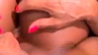 Busty amateur Milf anal threesome with facial