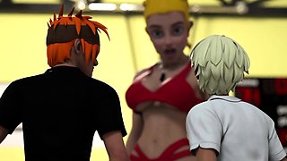 ADULT TIME - Big Titty Hentai Gym Teacher Shows The Class