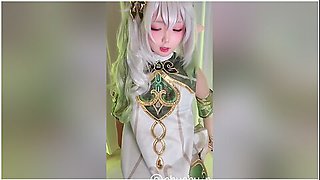 A Japanese Cosplay Girl Getting Penetrated From Behind And Orgasm With An Ahegao
