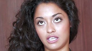 Scarlet Rebel's Innocent Face & Tits Meet Threesome On