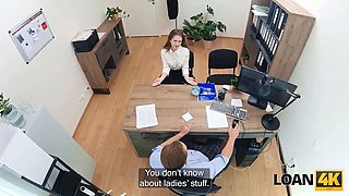 Loan4k. horny stunner seduced a stranger in the office and got slapped for her slutty behaviour