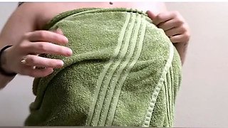 Close up masturbation with big cumshot