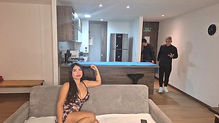 Without Thinking I Fuck My Best Friend's Stepsister While We Watch a Football Game