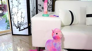 TRANSEROTICA Busty Trans Autumn Rain Having Wild Solo