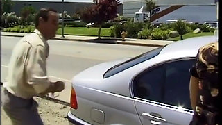 American Vintage Slut in Fishnet Stockings Fucked Hard