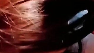 Close up POV of teen sucking cock