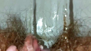 Pissing Woman, Hairy Pussy Pissing