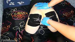 Bottle in the arse and hard anal fisting