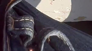 I Got Fucked Like a Whore Outdoors and Creampie My Pussy Filled with Sperm Like a Slut