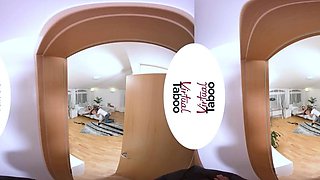 Busty blond stepmother likes cheating and giving a deep