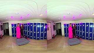 Kimberly and Melody - Squirting Locker Room Lesbians - PeepingThom