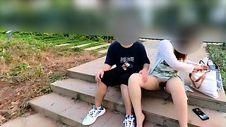 【Public Place】I took an erotic walk with a male college