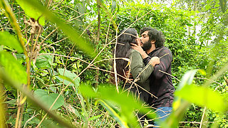 Malayali Couple Hot Outdoor Sex in Forest, Wild Forest Outdoor Sex of Malayali Couple