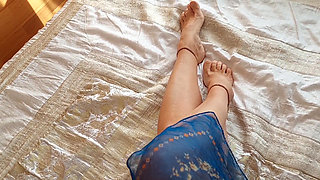 Beautiful mature legs posing and blowjob facial