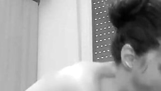 Beautiful Girl Giving a Deep Blowjob, Using Saliva She Manages to Make His Cock Disappear