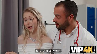 Vip4k. the luxurious bride, nata gold, tempted her doctor right before her wedding